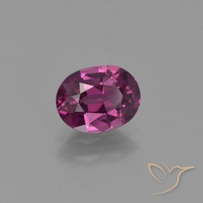 Granate rodolita púrpura natural de 1,03 ct, corte óvalo, VS