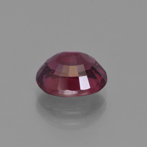 Granate rodolita rojo natural de 3,03 ct, corte óvalo, VS