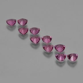Gemas de Granate rodolita Púrpura baya rosado intenso natural de 5.50 ct, Trillón, VS