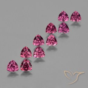 Gemas de Granate rodolita Púrpura medio natural de 5.79 ct, Trillón, VS