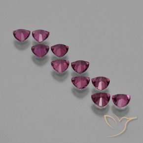 Gemas de Granate rodolita Púrpura medio natural de 5.79 ct, Trillón, VS