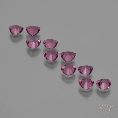 Gemas de Granate rodolita Púrpura rojizo natural de 5.40 ct, Trillón, VS