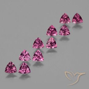 Gemas de Granate rodolita Rosado magenta intenso natural de 5.01 ct, Trillón, VS