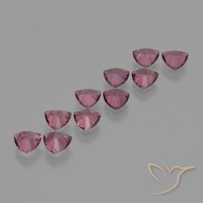 Gemas de Granate rodolita Rojo púrpura natural de 5.14 ct, Trillón, VS