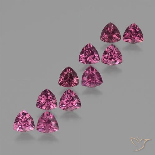 5.20ctw Natural Púrpura baya rosado intenso Granate rodolita, Trillón, VS