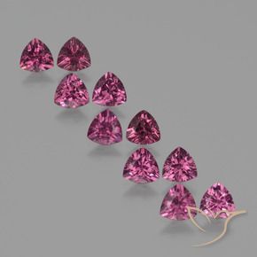 Gemas de Granate rodolita Púrpura baya rosado intenso natural de 5.20 ct, Trillón, VS