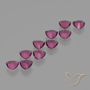 Gemas de Granate rodolita Púrpura baya rosado intenso natural de 5.20 ct, Trillón, VS