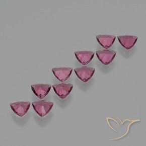 Gemas de Granate rodolita Rojo frambuesa natural de 4.22 ct, Trillón, VS