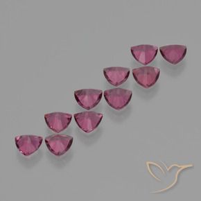 Gemas de Granate rodolita Púrpura medio natural de 5.20 ct, Trillón, VS