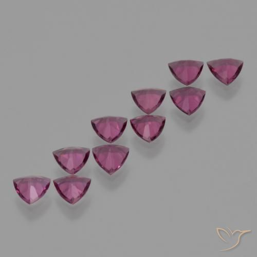 Gemas de Granate rodolita Púrpura baya rosado intenso natural de 4.58 ct, Trillón, VS