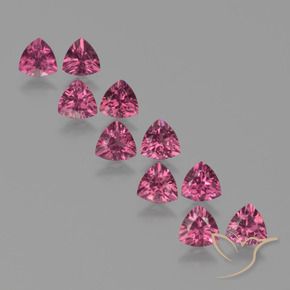 Gemas de Granate rodolita Rojo frambuesa natural de 5.15 ct, Trillón, VS