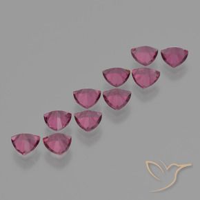 Gemas de Granate rodolita Rojo frambuesa natural de 5.15 ct, Trillón, VS