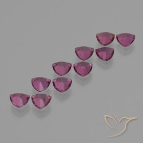 Gemas de Granate rodolita Púrpura medio natural de 5.60 ct, Trillón, VS