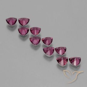 Gemas de Granate rodolita Púrpura oscuro medio natural de 5.15 ct, Trillón, VS
