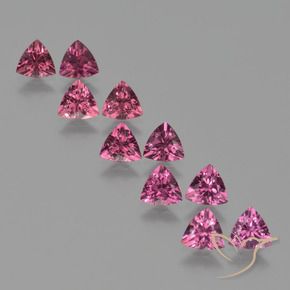 Gemas de Granate rodolita Púrpura baya rosado natural de 4.94 ct, Trillón, VS