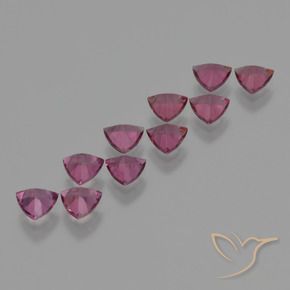 Gemas de Granate rodolita Púrpura baya rosado natural de 4.94 ct, Trillón, VS