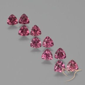 Gemas de Granate rodolita Rosado magenta natural de 4.93 ct, Trillón, VS