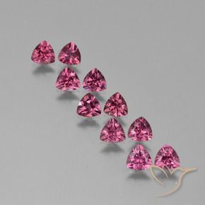 Gemas de Granate rodolita Púrpura medio natural de 4.62 ct, Trillón, VS