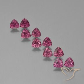 Gemas de Granate rodolita Púrpura medio natural de 4.85 ct, Trillón, VS