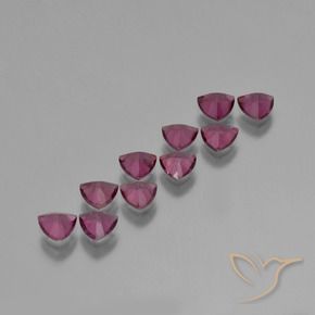 Gemas de Granate rodolita Púrpura medio natural de 4.85 ct, Trillón, VS