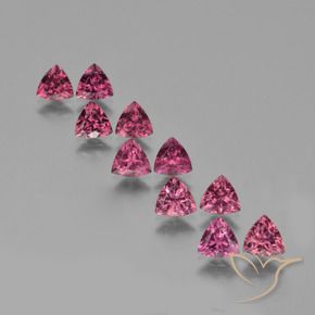 Gemas de Granate rodolita Rosado magenta natural de 5.43 ct, Trillón, VS