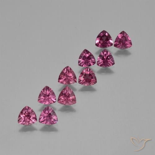 4.52ctw Natural Rosado magenta intenso Granate rodolita, Trillón, VS