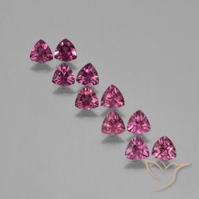 Gemas de Granate rodolita Rosado magenta intenso natural de 4.52 ct, Trillón, VS
