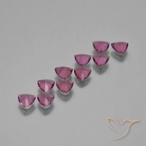 Gemas de Granate rodolita Rosado magenta intenso natural de 4.52 ct, Trillón, VS