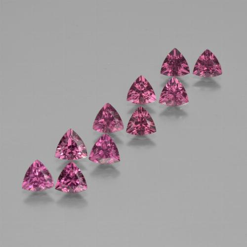 Gemas de Granate rodolita Púrpura baya rosado natural de 4.99 ct, Trillón, VS