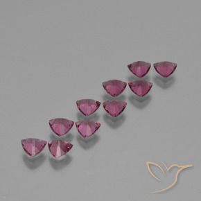 Gemas de Granate rodolita Rosado magenta natural de 4.71 ct, Trillón, VS