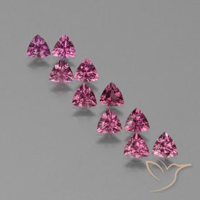 Gemas de Granate rodolita Rosado magenta natural de 4.89 ct, Trillón, VS