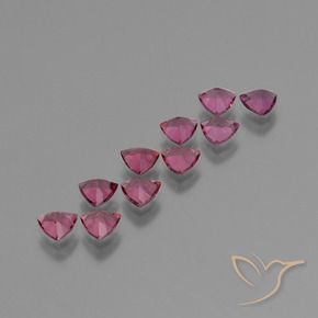 Gemas de Granate rodolita Rosado magenta natural de 4.89 ct, Trillón, VS