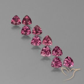 Gemas de Granate rodolita Púrpura baya rosado natural de 5.15 ct, Trillón, VS