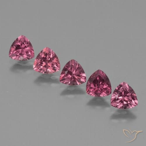 2.62ctw Natural Púrpura baya rosado Granate rodolita, Trillón, VS