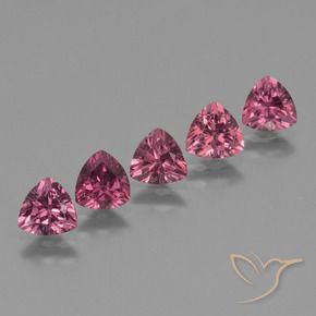 Gemas de Granate rodolita Púrpura baya rosado natural de 2.62 ct, Trillón, VS
