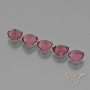 Gemas de Granate rodolita Púrpura baya rosado natural de 2.62 ct, Trillón, VS