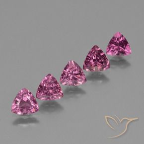 Gemas de Granate rodolita Rosado magenta natural de 2.63 ct, Trillón, VS