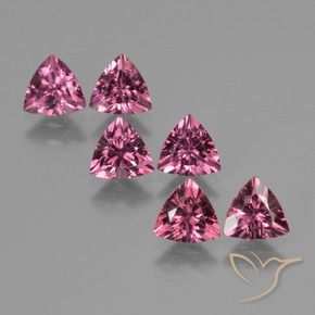 Gemas de Granate rodolita Púrpura medio natural de 3.12 ct, Trillón, VS