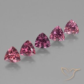 Gemas de Granate rodolita Púrpura baya rosado natural de 2.58 ct, Trillón, VS