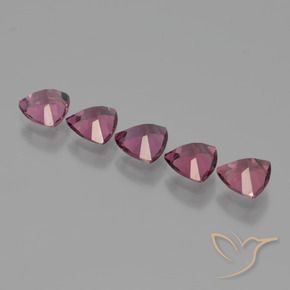 Gemas de Granate rodolita Púrpura baya rosado natural de 2.58 ct, Trillón, VS