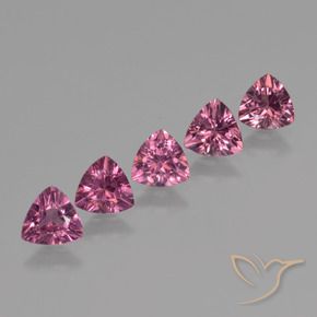 Gemas de Granate rodolita Púrpura medio natural de 2.43 ct, Trillón, VS