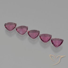 Gemas de Granate rodolita Púrpura medio natural de 2.43 ct, Trillón, VS