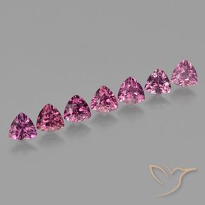 Gemas de Granate rodolita Púrpura medio natural de 3.75 ct, Trillón, VS
