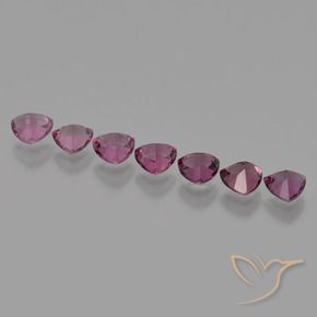 Gemas de Granate rodolita Púrpura medio natural de 3.75 ct, Trillón, VS