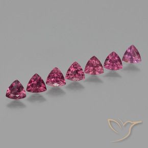 Gemas de Granate rodolita Púrpura baya rosado natural de 3.33 ct, Trillón, VS