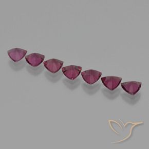 Gemas de Granate rodolita Púrpura baya rosado natural de 3.33 ct, Trillón, VS