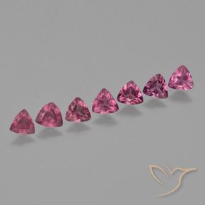 Gemas de Granate rodolita Púrpura baya rosado natural de 2.61 ct, Trillón, VS