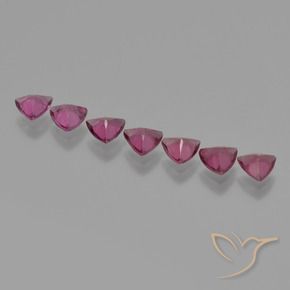 Gemas de Granate rodolita Púrpura baya rosado natural de 2.61 ct, Trillón, VS