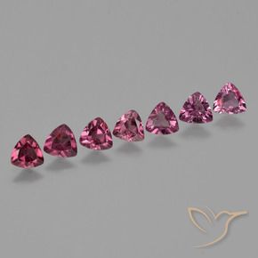 Gemas de Granate rodolita Púrpura medio natural de 2.76 ct, Trillón, VS