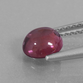 Granate rodolita Rosado natural de 1.28 ct, Corte Redondo, Transparente